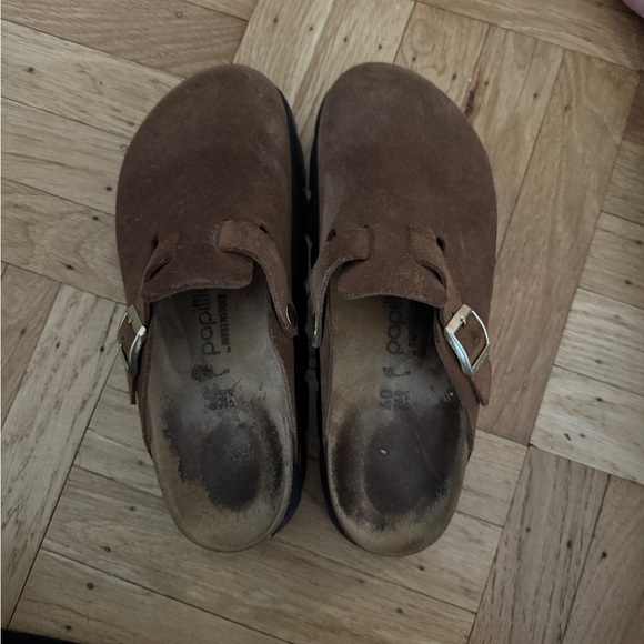Birkenstock Boston Chunky Clogs in Dark Tea - Picture 5 of 8